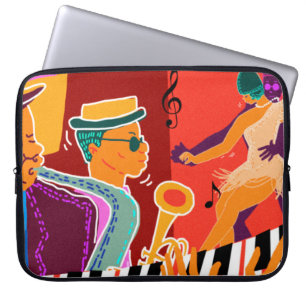 Musikfestival Retro Contro Jazz Laptopschutzhülle