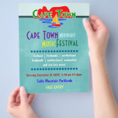 Musikfestival von Capo Town Custom Flyer (Hand)