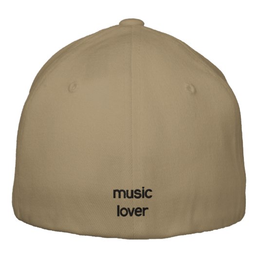 Musikfreund bestickt bestickte baseballkappe (Rückseite)