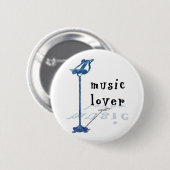 Musikfreund Button (Vorne & Hinten)