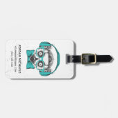 Musikfreund des Lemur-| | addieren Ihren Namen Gepäckanhänger (Vorderseite horizontal)