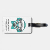 Musikfreund des Lemur-| | addieren Ihren Namen Gepäckanhänger (Rückseite horizontal)