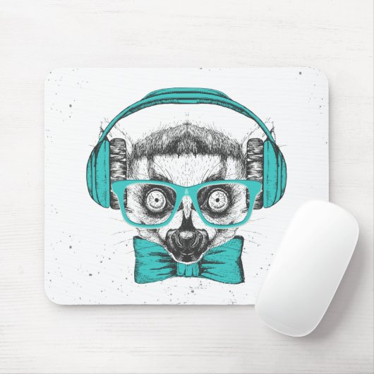 Musikfreund des Lemur-| Mousepad (Mit Mouse)