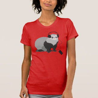 Musikfreund-Frettchen T-Shirt