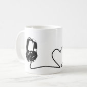 Musikfreund Kaffeetasse (Vorderseite Links)