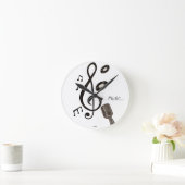 Musikfreund Runde Wanduhr (Zuhause)