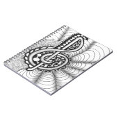 Musikfreundedreifacher Clef-Entwurf Notizblock (Linke Seite)