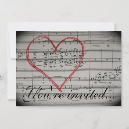 Musikfreundeinladung Einladung (Vorderseite)