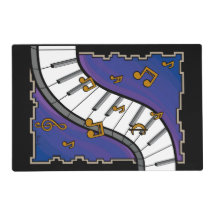 Musikgefasstes Laminat-Tischset