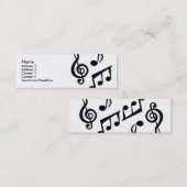 Musikgeschäft Mini Visitenkarte (Vorne/Hinten)