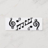 Musikgeschäft Mini Visitenkarte (Rückseite)