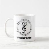 Musikgeschenk des Banddirektors Kaffeetasse (Links)