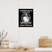 Musikgeschenk meins nur glücklich ist Smokey Robin Poster (Küche)