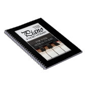 Musikgeschenke - Klavierschüler Notizblock (Rechte Seite)