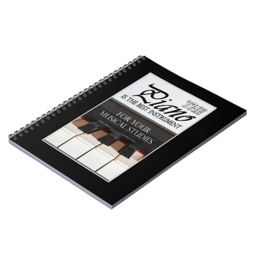 Musikgeschenke - Klavierschüler Notizblock (Linke Seite)