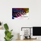 Musikgeschenke Klavierstudenten - Musik Poster (Heimbüro)