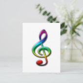 Musikgeschenke! Postkarte (Stehend Vorderseite)
