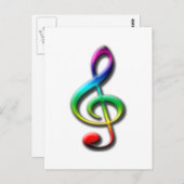 Musikgeschenke! Postkarte (Vorne/Hinten)