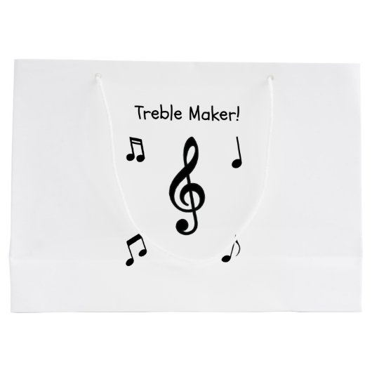 Musikgeschenktasche Große Geschenktüte (Rückseite)
