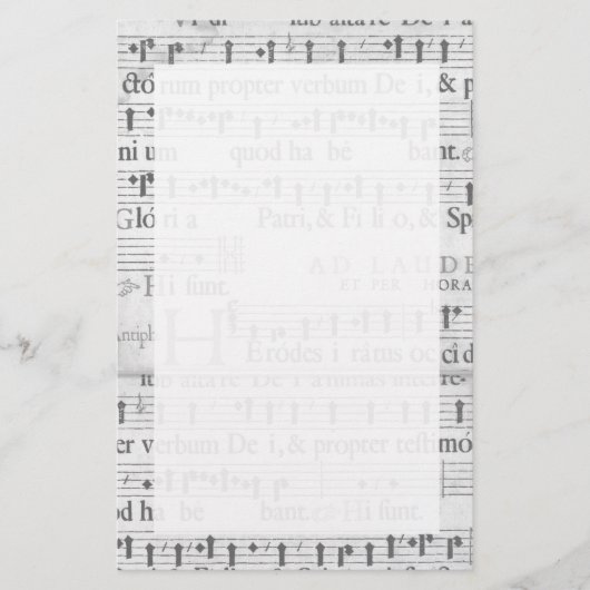Musikgeschichte Briefpapier (Vorderseite)