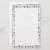 Musikgeschichte Briefpapier (Vorne/Hinten)