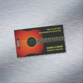 Musikgitarre Magnetische Visitenkarte (Beispiel)