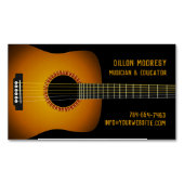 Musikgitarre Magnetische Visitenkarte (Vorderseite)