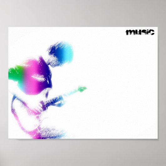 Musikgitarre Poster (Vorne)