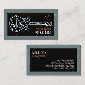 Musikgitarrist, beruflicher Gitarrist Visitenkarte (Vorne/Hinten)