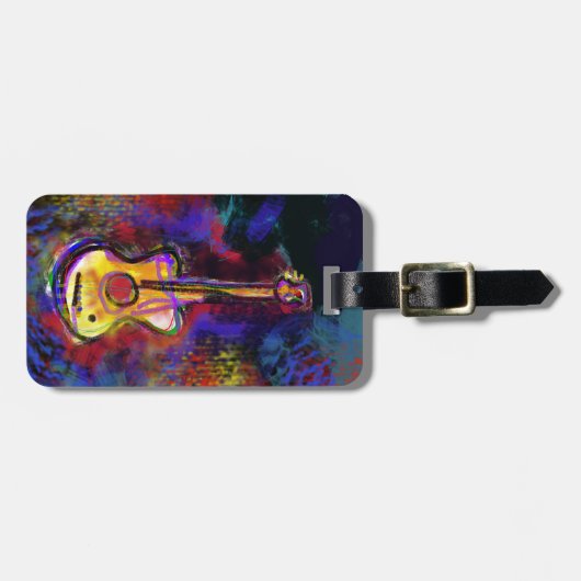 Musikgitarrist Gepäckanhänger (Vorderseite horizontal)