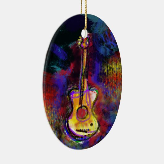 Musikgitarrist Keramik Ornament (Rechts)