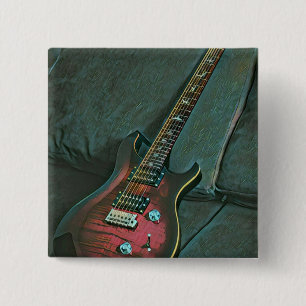 Musikgitarrist liebt Geschenk Button