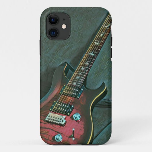 Musikgitarrist liebt Geschenk Case-Mate iPhone Hülle (Rückseite)