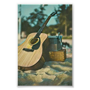 Musikgitarrist liebt Geschenk Fotodruck