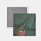 Musikgitarrist liebt Geschenk Magnet (Vorderseite/Rückseite)