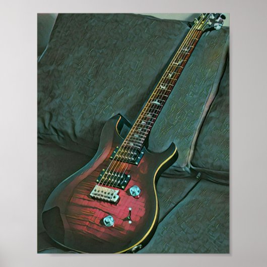 Musikgitarrist liebt Geschenk Poster (Vorne)