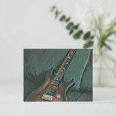 Musikgitarrist liebt Geschenk Postkarte (Stehend Vorderseite)
