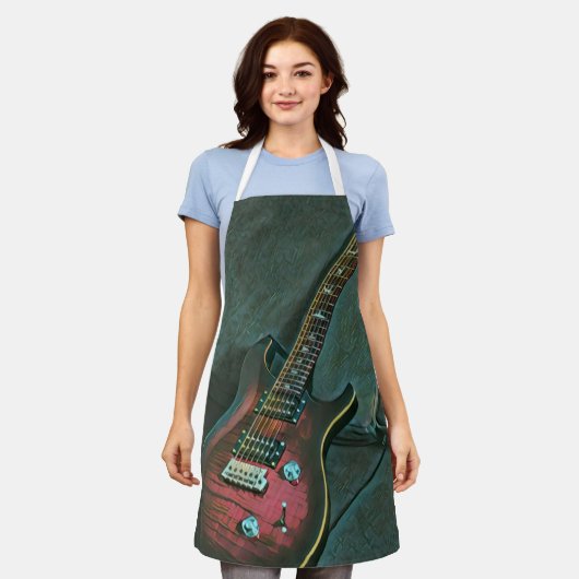 Musikgitarrist liebt Geschenk Schürze (Getragen)