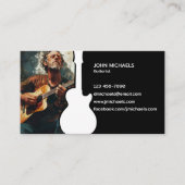 Musikgitarrist-Visitenkarte Visitenkarte (Vorderseite)