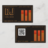 Musikgleichrichter inspiriert visitenkarte (Vorne/Hinten)