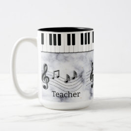 Musikgrafik Zweifarbige Tasse