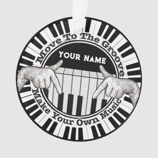 Musikgroove Ornament (Vorderseite)
