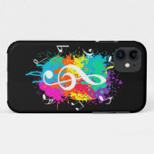 Musikgrunge Case-Mate iPhone Hülle (Rückseite (Horizontal))