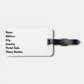 Musikgrunge Gepäckanhänger (Rückseite horizontal)