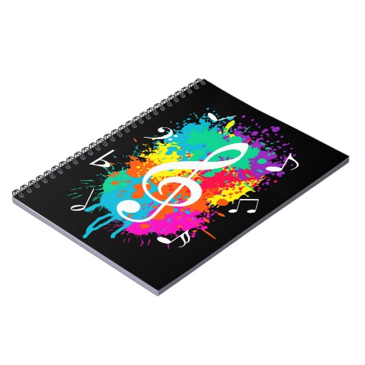 Musikgrunge Notizblock (Linke Seite)