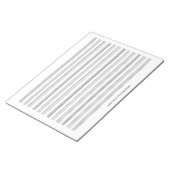 Musikhandschrift Papier 12 Mitarbeiter Landschafts Notizblock (angewinkelt)