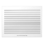 Musikhandschrift Papier 12 Mitarbeiter Landschafts Notizblock (Vorderseite)