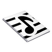 Musikheft. Notizblock (Rechte Seite)