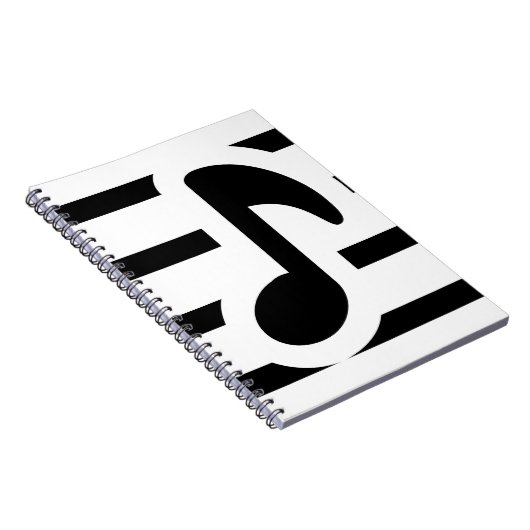 Musikheft. Notizblock (Rechte Seite)