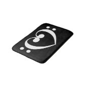 Musikherz Badezimmer Mat Badematte (Schrägansicht)